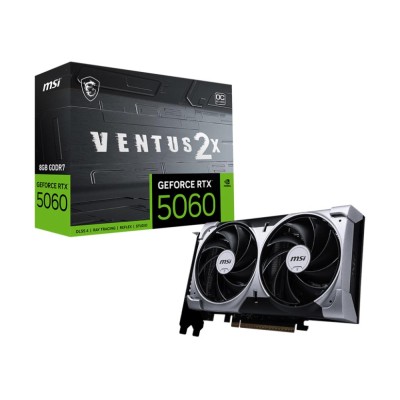 Відеокарта PCIE16 RTX5060 8GB GDDR7 RTX5060 8G VENTUS 2X OC MSI Відеокарта PCIE16 RTX5060 8GB GDDR7 RTX5060 8G VENTUS 2X OC MSI