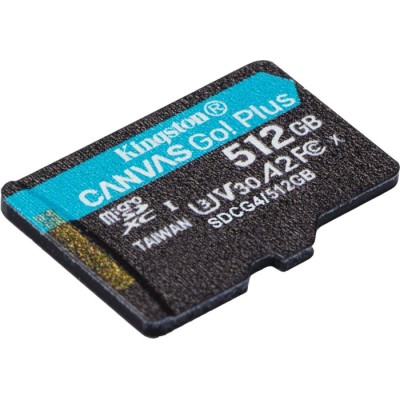 Карта пам'яті Kingston MicroSDXC 512GB Canvas Go Plus Gen4 200MB/s A2 U3 V30 (SDCG4/512GBSP) Карта пам'яті Kingston MicroSDXC 512GB Canvas Go Plus Gen4 200MB/s A2 U3 V30 (SDCG4/512GBSP)