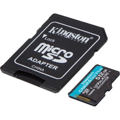 Карта пам'яті Kingston MicroSDXC 512GB Canvas Go Plus Gen4 200MB/s A2 U3 V30 + SD-адаптер (SDCG4/512GB) Карта пам'яті Kingston MicroSDXC 512GB Canvas Go Plus Gen4 200MB/s A2 U3 V30 + SD-адаптер (SDCG4/512GB)