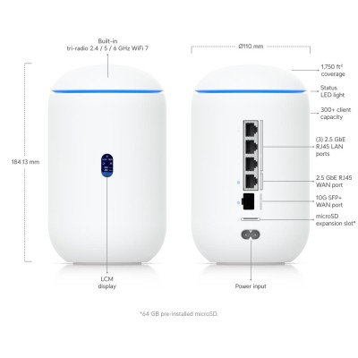 Точка доступу з функцією маршрутизації UDR7 UBIQUITI