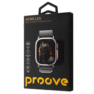 Захисне скло Proove Achilles Apple Watch Ultra/ Watch Ultra 2 49 mm (PGPWU249MM01) Black