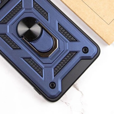 Ударостійкий чохол Camshield Serge Ring для Xiaomi Redmi Note 14 4G (Europe version) Синій Ударостійкий чохол Camshield Serge Ring для Xiaomi Redmi Note 14 4G (Europe version) Синій