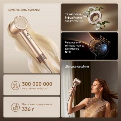 Фен Dreame Hair Glory Mix High-speed Hair Dryer-Gold AHD18 Фен Dreame Hair Glory Mix High-speed Hair Dryer-Gold AHD18