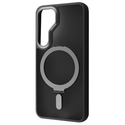 Чохол WAVE Attraction Case with Magnetic Ring Samsung Galaxy S25 gray