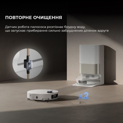 Робот-пилосос Dreame Robot Vacuum X50 Ultra White