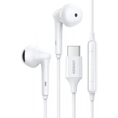 Навушники UGREEN EP101 Wired Earphones with Type-C Connector (60700) White Навушники UGREEN EP101 Wired Earphones with Type-C Connector (60700) White