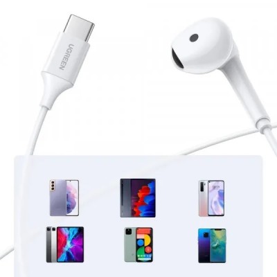 Навушники UGREEN EP101 Wired Earphones with Type-C Connector (60700) White Навушники UGREEN EP101 Wired Earphones with Type-C Connector (60700) White