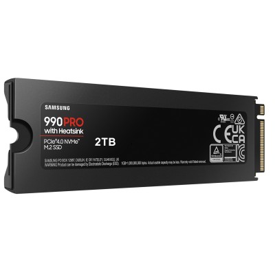 Твердотільний запам’ятовувальний пристрій накопичувач (SSD) G4 M.2 NVME 2TB W/HS 990 PRO MZ-V9P2T0CW SAMSUNG
