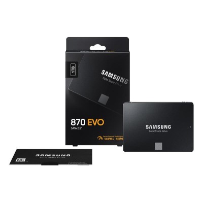 Твердотільний запам’ятовувальний пристрій накопичувач (SSD) SATA2.5" 1TB 6GB/S 870 EVO MZ-77E1T0BW SAMSUNG