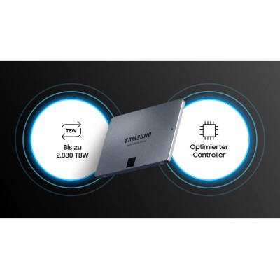 Твердотільний запам’ятовувальний пристрій накопичувач (SSD) SATA2.5" 8TB 6GB/S 870 QVO MZ-77Q8T0BW SAMSUNG Твердотільний запам’ятовувальний пристрій накопичувач (SSD) SATA2.5" 8TB 6GB/S 870 QVO MZ-77Q8T0BW SAMSUNG