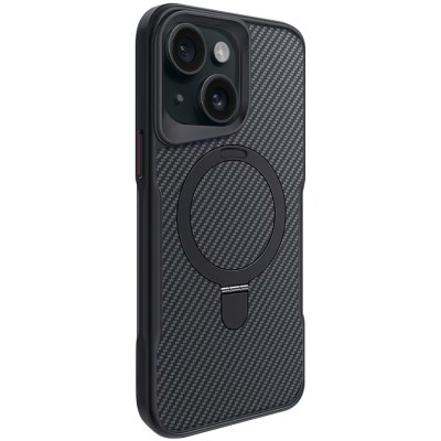 TPU+PC чохол Metal Buttons with MagSafe Carbon Ring для Apple iPhone 14 / 13 (6.1") Чорний TPU+PC чохол Metal Buttons with MagSafe Carbon Ring для Apple iPhone 14 / 13 (6.1") Чорний