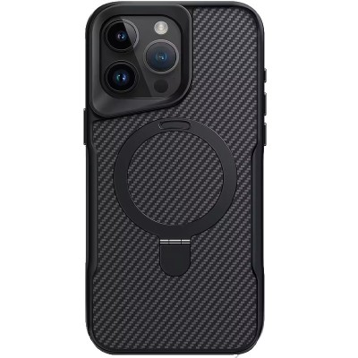 TPU+PC чохол Metal Buttons with MagSafe Carbon Ring для Apple iPhone 14 Pro (6.1") Чорний TPU+PC чохол Metal Buttons with MagSafe Carbon Ring для Apple iPhone 14 Pro (6.1") Чорний