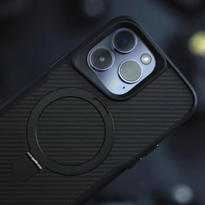 TPU+PC чохол Metal Buttons with MagSafe Carbon Ring для Apple iPhone 14 Pro (6.1") Чорний TPU+PC чохол Metal Buttons with MagSafe Carbon Ring для Apple iPhone 14 Pro (6.1") Чорний