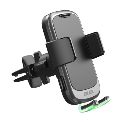 Автомобільний тримач смартфона 2Е автоматичний/бездротова зарядка 4.7-7", чорний (2E-WCQ01-10) Автомобільний тримач смартфона 2Е автоматичний/бездротова зарядка 4.7-7", чорний (2E-WCQ01-10)