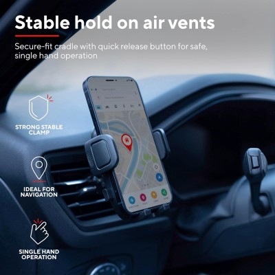Автомобільний тримач смартфона Trust Runo airvent 4-7", чорний Автомобільний тримач смартфона Trust Runo airvent 4-7", чорний