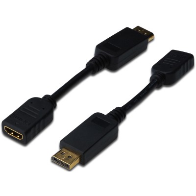 Адаптер DIGITUS DisplayPort > HDMI (M/F), Full HD (AK-340400-001-S) Адаптер DIGITUS DisplayPort > HDMI (M/F), Full HD (AK-340400-001-S)
