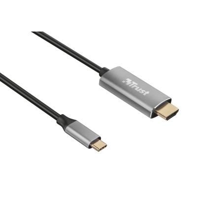 Адаптер Trust Calyx USB-C > HDMI, 1.8м, чорний (23332_TRUST) Адаптер Trust Calyx USB-C > HDMI, 1.8м, чорний (23332_TRUST)