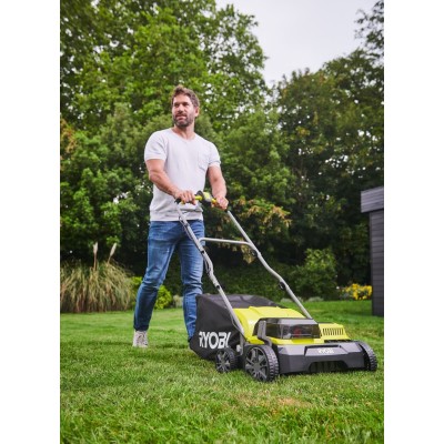 Аератор-скарифікатор акумуляторний Ryobi ONE+ RY18SFX35A-240 18В акб 2х4А·год 35см 55л 10кг Аератор-скарифікатор акумуляторний Ryobi ONE+ RY18SFX35A-240 18В акб 2х4А·год 35см 55л 10кг