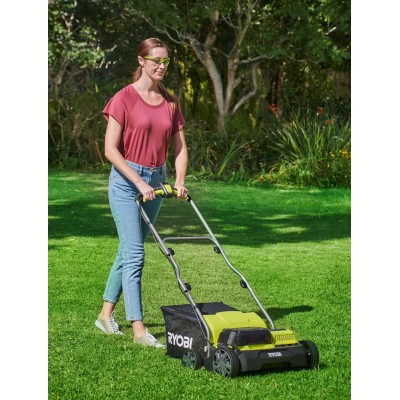 Аератор-скарифікатор акумуляторний Ryobi ONE+ RY18SFX35A-240 18В акб 2х4А·год 35см 55л 10кг Аератор-скарифікатор акумуляторний Ryobi ONE+ RY18SFX35A-240 18В акб 2х4А·год 35см 55л 10кг