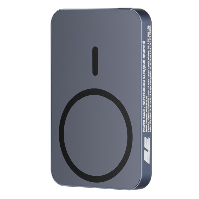 Акумулятор портативний літій-іонний Power Bank 2E Wireless QI 5000мА·год, 20Вт, PD, синій (2E-PB0545-BLUE)