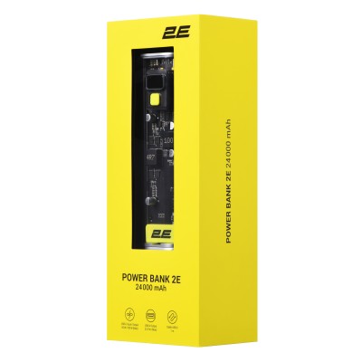 Акумулятор портативний літій-іонний Power Bank 2E Сrystal 24000мА·год, 100Вт (2E-PB7200PD) Акумулятор портативний літій-іонний Power Bank 2E Сrystal 24000мА·год, 100Вт (2E-PB7200PD)