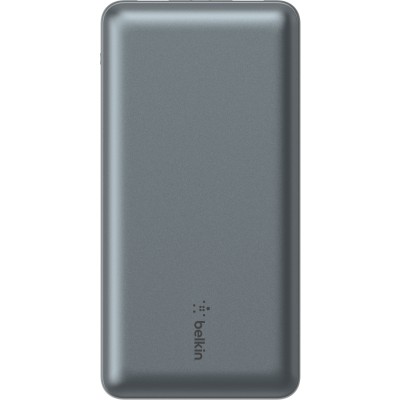 Акумулятор портативний літій-іонний Power Bank Belkin 10000мА·год, 15Вт, 2хUSB-A/USB-C, cірий