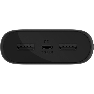 Акумулятор портативний літій-іонний Power Bank Belkin 20000мА·год, 20Вт, 2хUSB-A/USB-C, чорний Акумулятор портативний літій-іонний Power Bank Belkin 20000мА·год, 20Вт, 2хUSB-A/USB-C, чорний