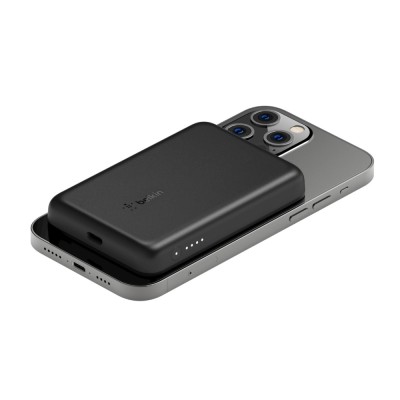 Акумулятор портативний літій-іонний Power Bank Belkin 2500мА·год, 7,5Вт, MagSafe, чорний Акумулятор портативний літій-іонний Power Bank Belkin 2500мА·год, 7,5Вт, MagSafe, чорний