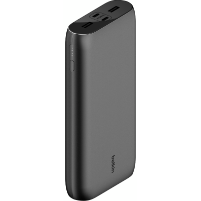 Акумулятор портативний літій-іонний Power Bank Belkin 26000мА·год, 32Вт, USB-A/USB-C PD PPS, чорний Акумулятор портативний літій-іонний Power Bank Belkin 26000мА·год, 32Вт, USB-A/USB-C PD PPS, чорний