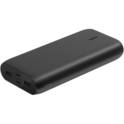 Акумулятор портативний літій-іонний Power Bank Belkin 26000мА·год, 32Вт, USB-A/USB-C PD PPS, чорний Акумулятор портативний літій-іонний Power Bank Belkin 26000мА·год, 32Вт, USB-A/USB-C PD PPS, чорний