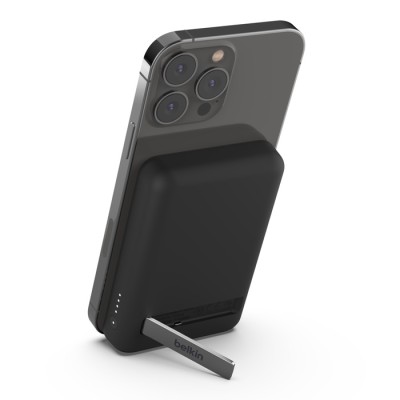Акумулятор портативний літій-іонний Power Bank Belkin 5000мА·год, 7.5Вт, MagSafe, чорний Акумулятор портативний літій-іонний Power Bank Belkin 5000мА·год, 7.5Вт, MagSafe, чорний