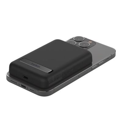 Акумулятор портативний літій-іонний Power Bank Belkin 5000мА·год, 7.5Вт, MagSafe, чорний Акумулятор портативний літій-іонний Power Bank Belkin 5000мА·год, 7.5Вт, MagSafe, чорний