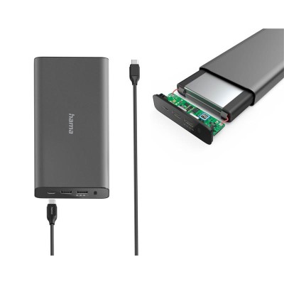 Акумулятор портативний літій-іонний Power Bank Hama 26800 мА·год, 60Вт, PD Акумулятор портативний літій-іонний Power Bank Hama 26800 мА·год, 60Вт, PD