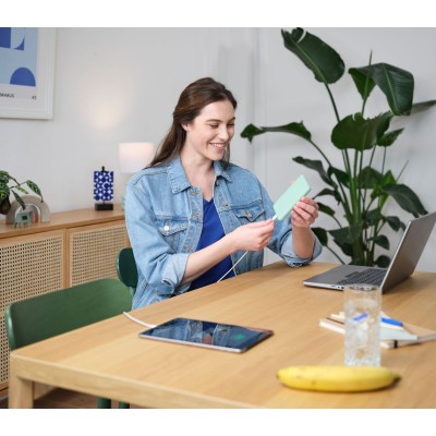 Акумулятор портативний літій-іонний power bank Trust Primo ECO, 10000мА·год, 2хUSB-A/USB-C, 15W, зелений