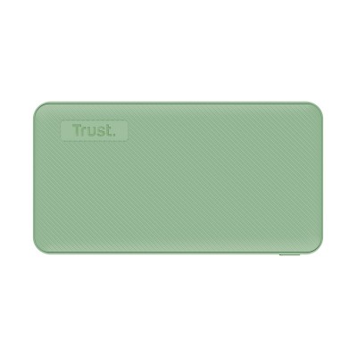 Акумулятор портативний літій-іонний power bank Trust Primo ECO, 10000мА·год, 2хUSB-A/USB-C, 15W, зелений
