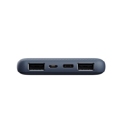Акумулятор портативний літій-іонний power bank Trust Primo ECO, 10000мА·год, 2хUSB-A/USB-C, 15W, синій