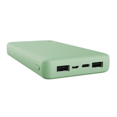 Акумулятор портативний літій-іонний power bank Trust Primo ECO, 20000мА·год, 2хUSB-A/USB-C, 15W, зелений Акумулятор портативний літій-іонний power bank Trust Primo ECO, 20000мА·год, 2хUSB-A/USB-C, 15W, зелений