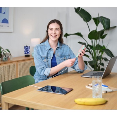 Акумулятор портативний літій-іонний power bank Trust Primo ECO, 20000мА·год, 2хUSB-A/USB-C, 15W, зелений Акумулятор портативний літій-іонний power bank Trust Primo ECO, 20000мА·год, 2хUSB-A/USB-C, 15W, зелений