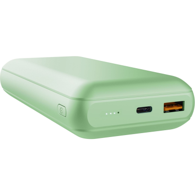 Акумулятор портативний літій-іонний power bank Trust Redoh, 20000мА·год, USB-A/2хUSB-C, 18W, QC 3.0, PD, зелений