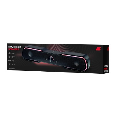 Акустична система (саундбар) 2E PCS101 RGB, 2.0, USB, Black (2E-PCS101BK) Акустична система (саундбар) 2E PCS101 RGB, 2.0, USB, Black (2E-PCS101BK)