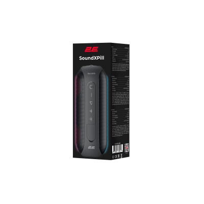 Акустична система 2E SoundXPill TWS, MP3, Wireless, Waterproof Black (2E-BSSXPLLWBK) Акустична система 2E SoundXPill TWS, MP3, Wireless, Waterproof Black (2E-BSSXPLLWBK)