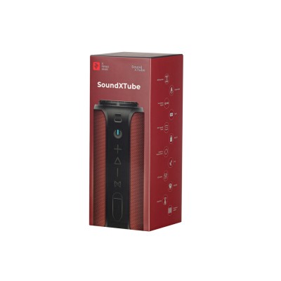 Акустична система 2E SoundXTube TWS, MP3, Wireless, Waterproof Red (2E-BSSXTWRD)