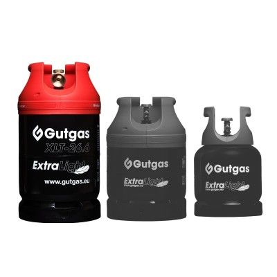 Балон газовий сталевий Gutgas Ragasco ExtraLight XLT-26.6, 26.6л, 30бар, вентиль KLF, 7.3кг Балон газовий сталевий Gutgas Ragasco ExtraLight XLT-26.6, 26.6л, 30бар, вентиль KLF, 7.3кг