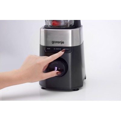 Блендер Gorenje стаціонарний 1000Вт, чаша-1500мл, скло, чорний (B1000DE) Блендер Gorenje стаціонарний 1000Вт, чаша-1500мл, скло, чорний (B1000DE)