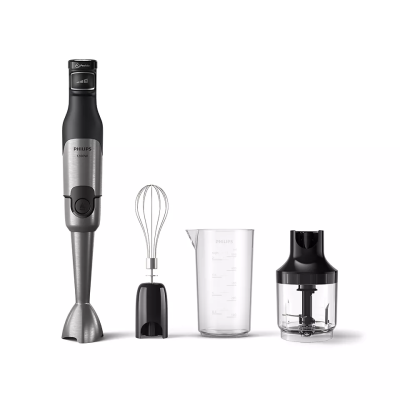 Блендер Philips заглибний Series 5000, 1200Вт, 3в1, чорний (HR2683/00) Блендер Philips заглибний Series 5000, 1200Вт, 3в1, чорний (HR2683/00)