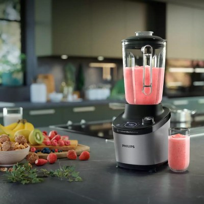 Блендер PHILIPS стаціонарний 1500Вт, чаша-2000мл, скло, чорний (HR3760/00) Блендер PHILIPS стаціонарний 1500Вт, чаша-2000мл, скло, чорний (HR3760/00)