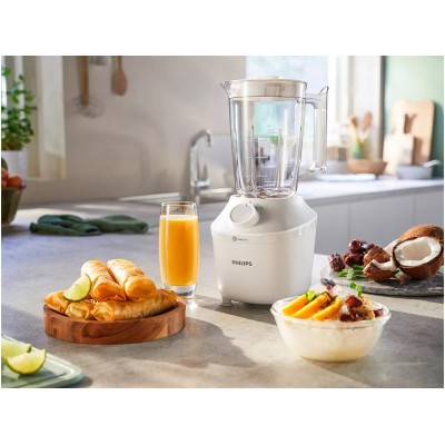 Блендер Philips стаціонарний 3000 series 450Вт, чаша-1900мл, чопер, імпульсний режим, білий (HR2041/17) Блендер Philips стаціонарний 3000 series 450Вт, чаша-1900мл, чопер, імпульсний режим, білий (HR2041/17)