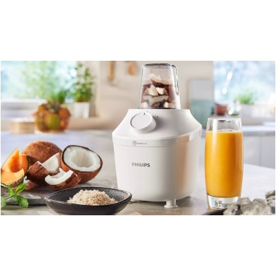 Блендер Philips стаціонарний 3000 series 450Вт, чаша-1900мл, чопер, імпульсний режим, білий (HR2041/17) Блендер Philips стаціонарний 3000 series 450Вт, чаша-1900мл, чопер, імпульсний режим, білий (HR2041/17)