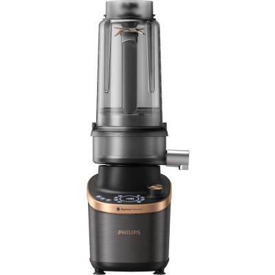Блендер Philips стаціонарний Flip&Juice, 1500Вт, чаша-2000мл, мідно-чорний (HR3770/00) Блендер Philips стаціонарний Flip&Juice, 1500Вт, чаша-2000мл, мідно-чорний (HR3770/00)