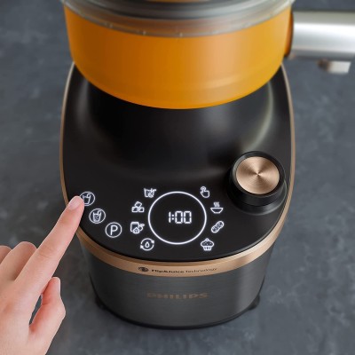 Блендер Philips стаціонарний Flip&Juice, 1500Вт, чаша-2000мл, мідно-чорний (HR3770/00) Блендер Philips стаціонарний Flip&Juice, 1500Вт, чаша-2000мл, мідно-чорний (HR3770/00)
